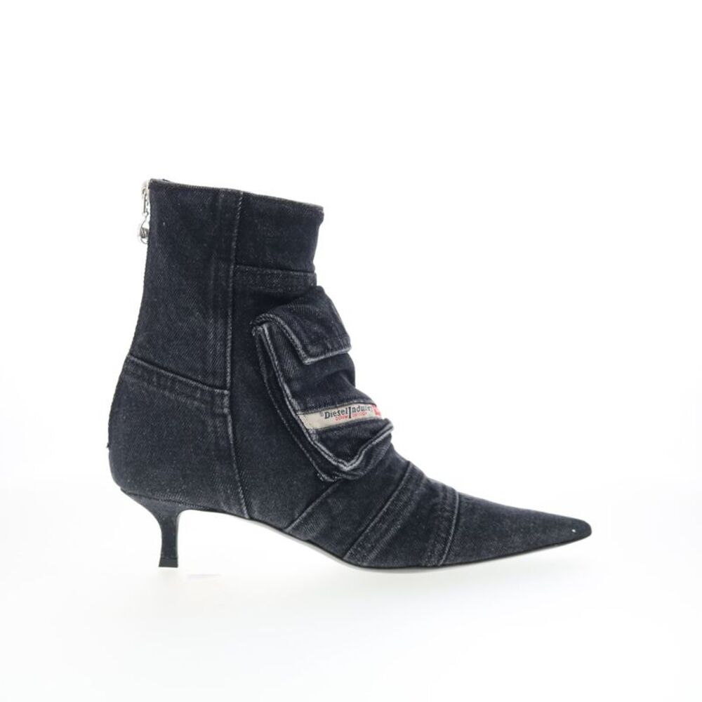 Diesel Womens D-Venus Pocket LB Black Boots (NWT)